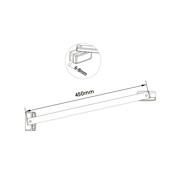190cm Box Doccia Angolare Porta Battente Pieghevole con Parete Fissa in Vetro Temperato 5mm Anticalcare Barra Stabilizzatrice da 45cm Nera Opaca - Image 15