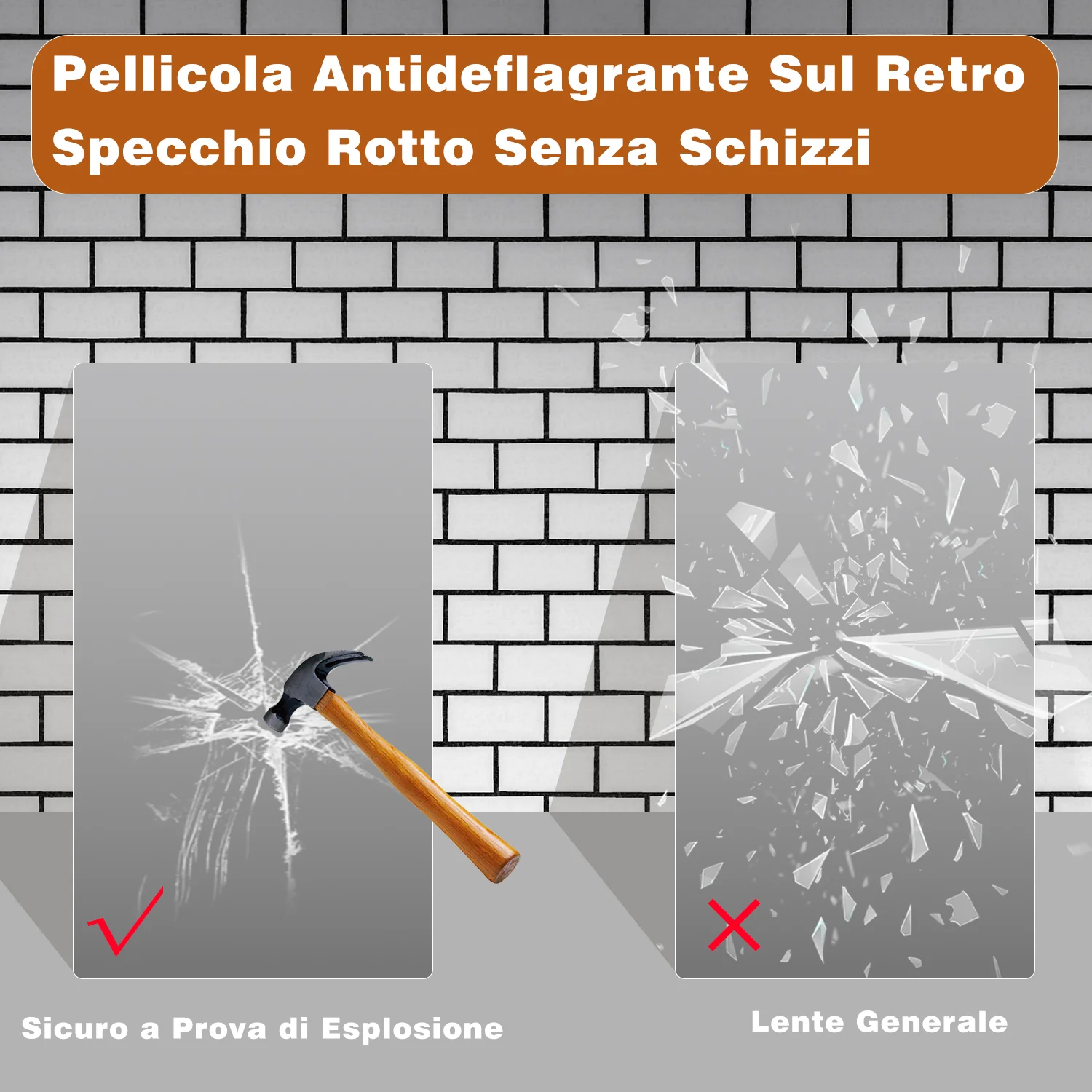 AICA 80-120 x 60-70 Specchio da bagno con LED|Rettangolare|Touch|Memoria|Dimmerabile|Retroilluminato - Image 4