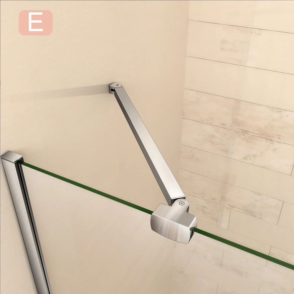 Aica Barra Stabilizzatrice Rinforzante Per Box Doccia Alluminio Cromato - Image 13