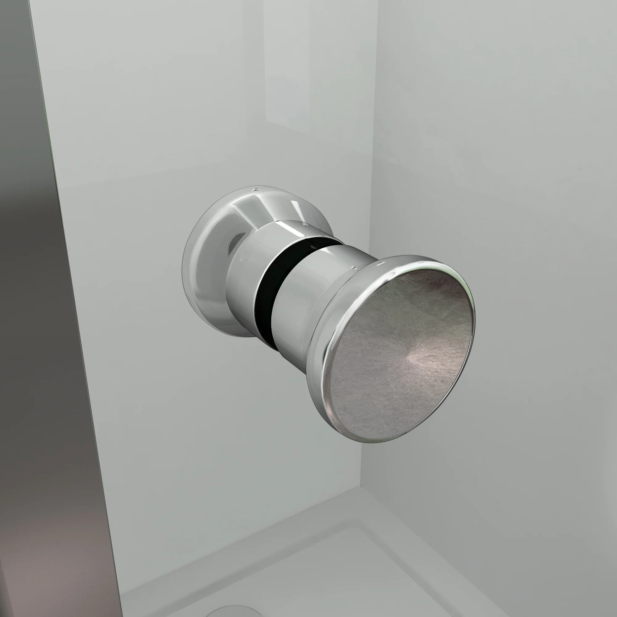 Aica 185 cm Box Docica Angolare Porta Scorrevole a Soffietto Vetro Temperato Trasparente Telaio Cromo Lucido varie dimensioni - Image 11