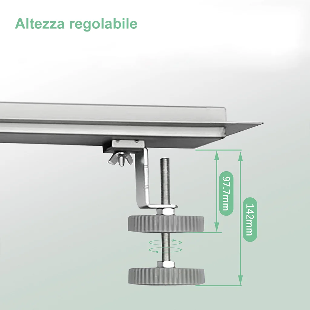AICA ITALY Canaletta scarico doccia canalina scarico acciaio inox per box doccia a pavimento C tipo griglia - Image 5