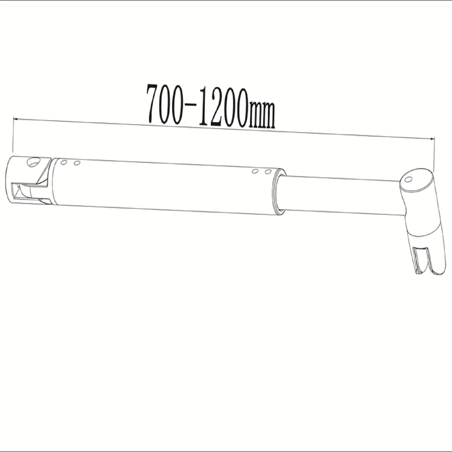 H.200 cm Aica Parete Per Doccia Walk In Con 30/40cm Paretina Mobile Vetro 8mm Temperato Trasparente Anticalcare Con Barra Stabilizzatrice Regolabile 70-120cm - Image 7