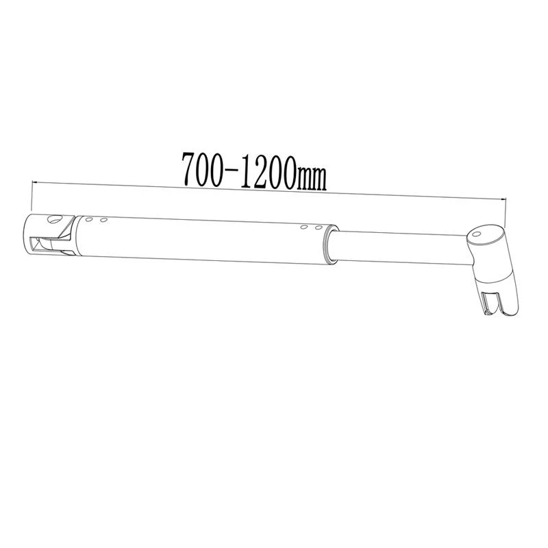 Aica Parete Per Doccia Walk In 200cm Vetro Temperato Anti-frantumi Anticalcare 8mm Fascia Opaca Barra Stabilizzatrice 70-120 cm - Image 5