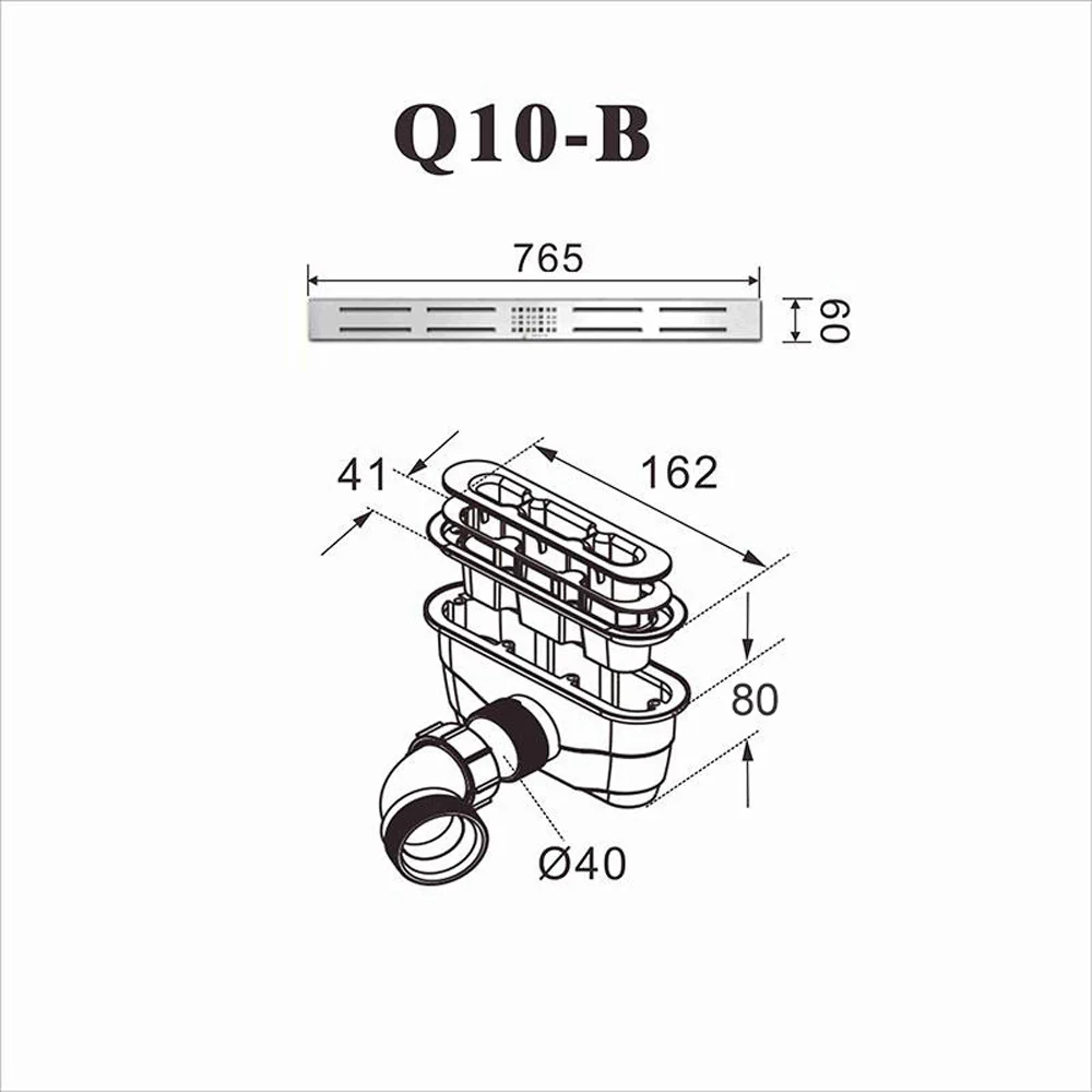 Aica Piatto Doccia Rettangolare/Quadrato In Pietra Vulcanica e Resina Mista Finitura Pietra Nera Ruvida Ultraslim Antiscivolo Antibatterico - Image 11