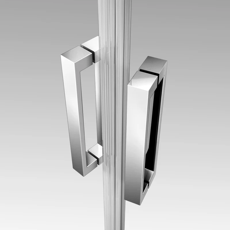 Aica 195 cm Porta Doccia Per Nicchia Anta Scorrevole Ingresso Laterale Vetro 8mm Temperato Trasparente Anticalcare Cromato Lucido - Image 4