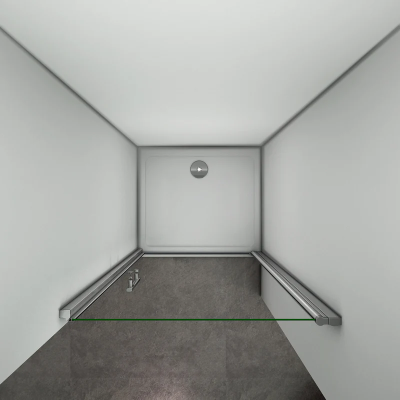 Aica 187/197 cm Porta Doccia Per Nicchia Bagno Apertura A Battente Vetro 6 mm Temperato Trasparente Anticalcare - Image 4