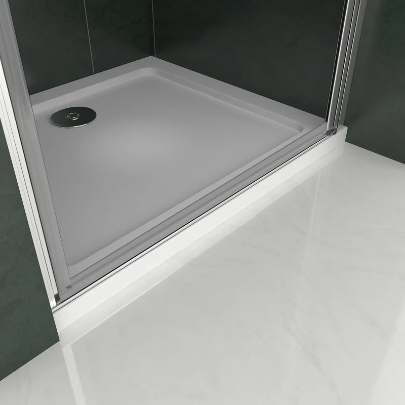 Aica 185 cm Porta Doccia Per Nicchia Apertura Battente Vetro 6 mm Temperato Trasparente Anticalcare Telaio Cromo Lucido - Image 9