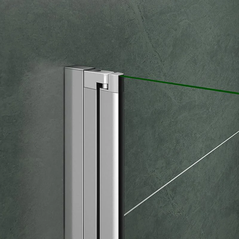 Aica 185 cm Box Doccia Per Nicchia Porta Battente Vetro Temperato 6 mm Trasparente Anticalcare Fascia Satinata-Opaca - Image 10