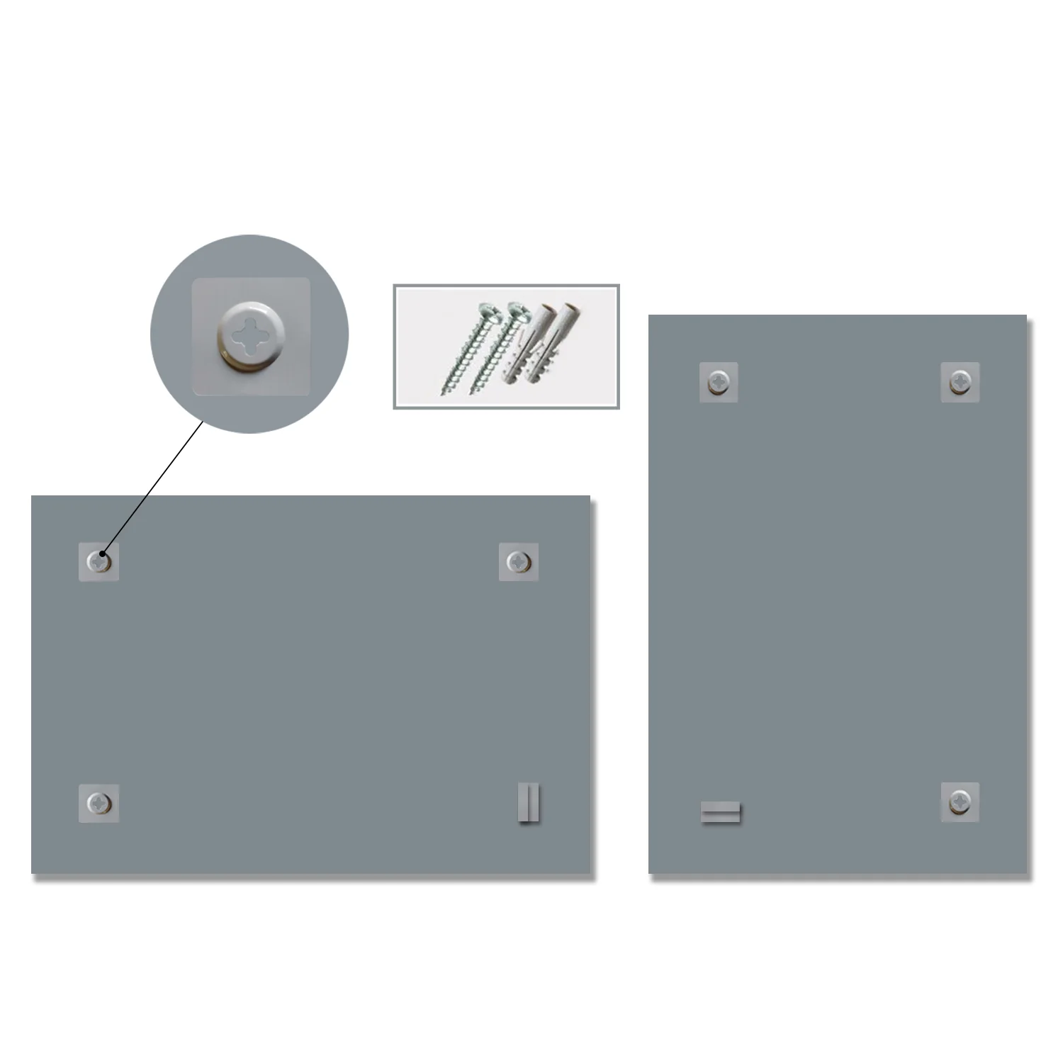 Aica Specchio da Toeletta Specchio da Bagno per Bagno, Camera da Letto, Soggiorno Specchio Singolo in Vetro Senza Rame con Pannello Posteriore - Image 7