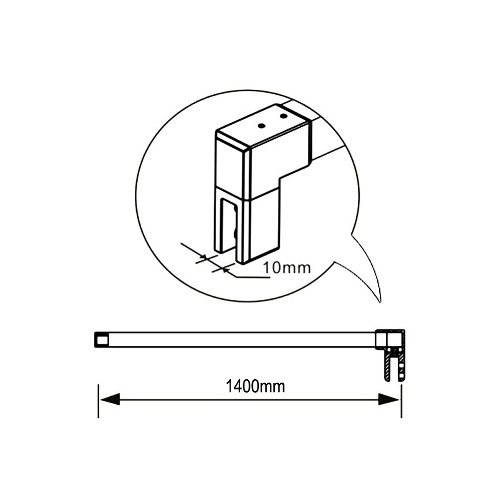 Box Doccia Angolare da Doppio Walk In in Vetro Temperato 6mm Anticalcare Multi Fasce Satinate 2 Barre Stabilizzatrici da 140cm Cromo Lucido - Image 8
