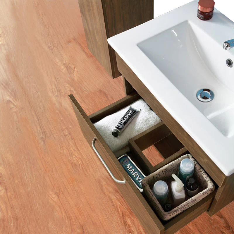 Aica Mobile Bagno 60 cm salvaspazi e sospeso  , con lavabo in Ceramica e a cassetti - Image 6