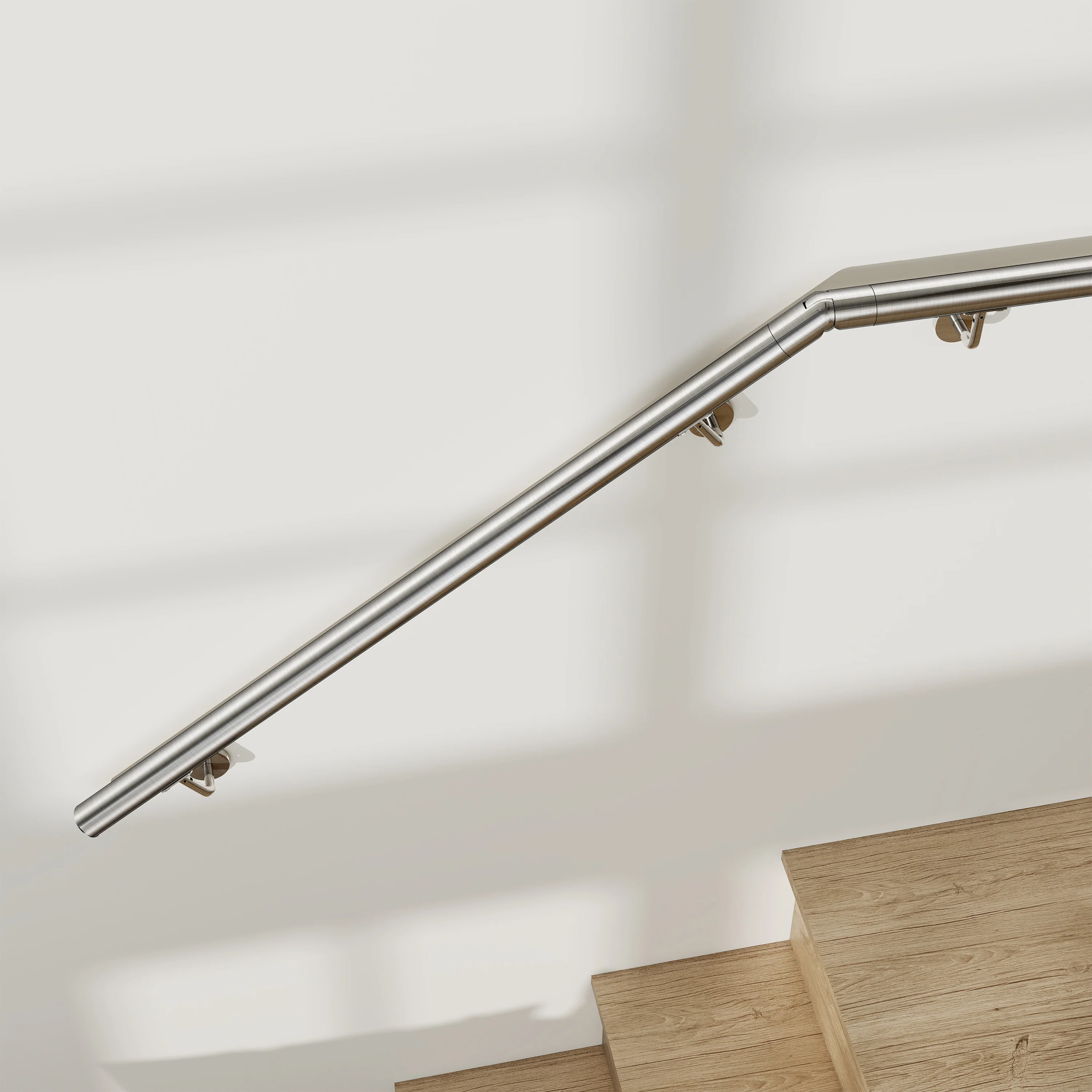 Corrimano in acciaio inox 304 spazzolato 80/100/120/150/180/200cm per interni ed esterni scale - Image 8