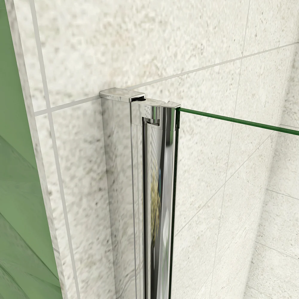 H.140cm Parete Doccia Per Vasca 130 cm 3 Ante Movibili Pieghevoli a Libro in Vetro Temperato 6mm Trasparente Anticalcare Telaio Cromo Lucido - Image 17