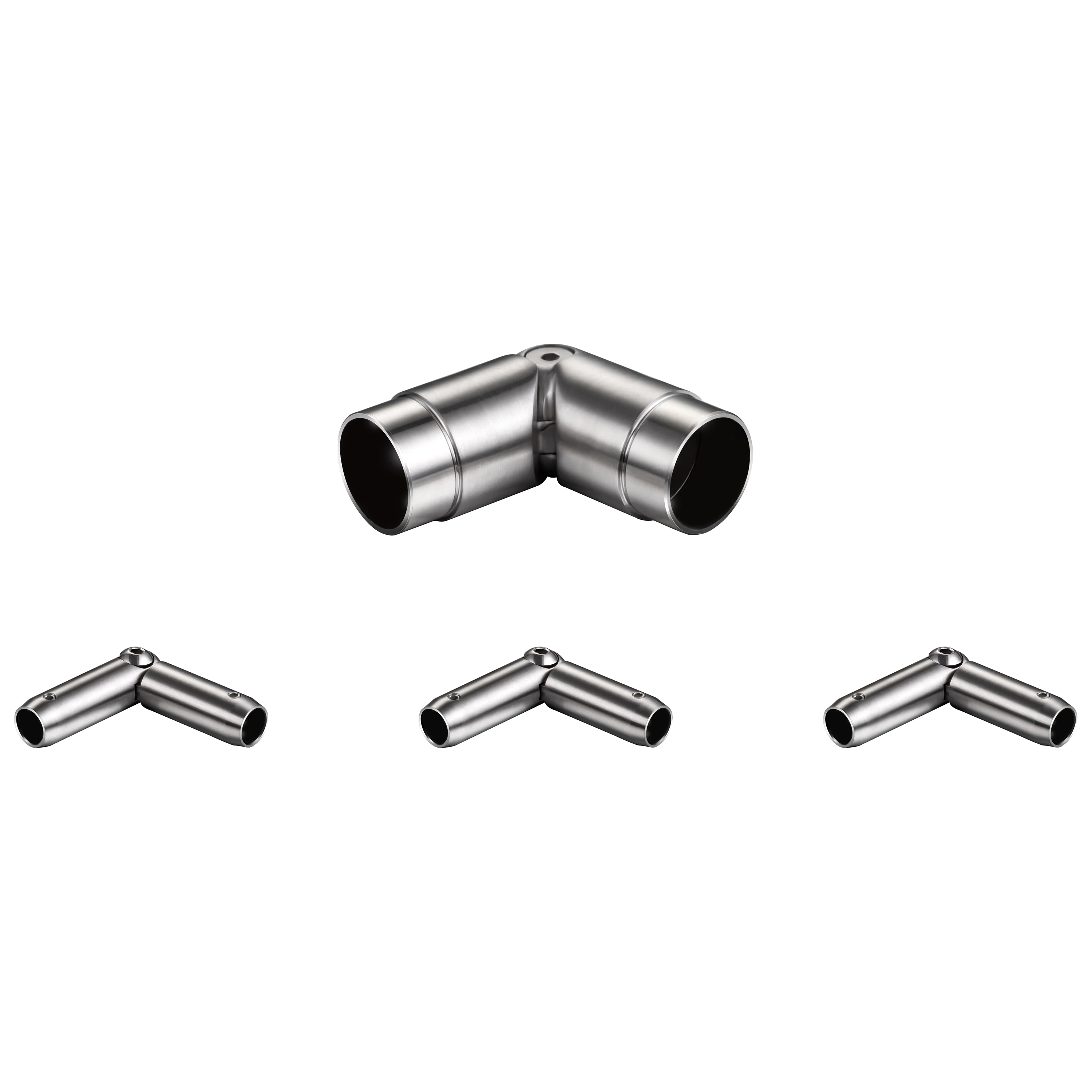 Kit Connettore Dritto/Angolo Regolabile per Ringhiere in Acciaio Inox Diametro 42.4 mm Configuratore per Corrimano per Ringhiere a 3/5 Traversi - Image 13