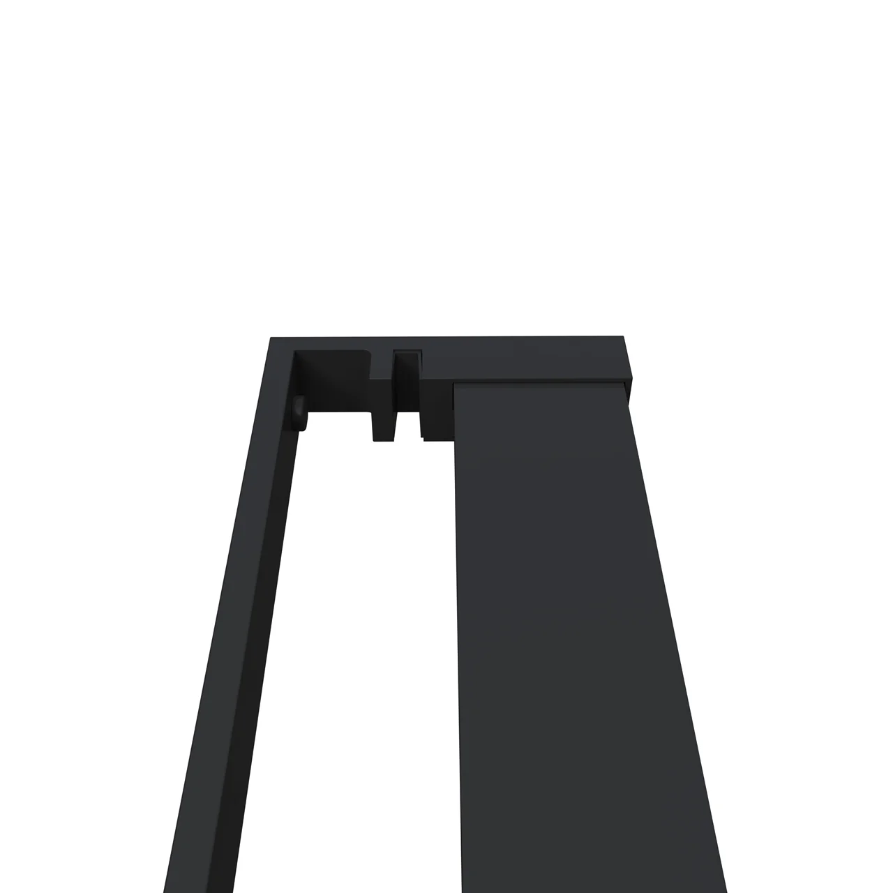 Mensola Doccia per Parete Doccia Walk in 80/90/100/120 cm Alluminio Cromo Lucido/Nero Opaco Porta-asciugamani Adattabile Vetro da 8 mm - Image 6