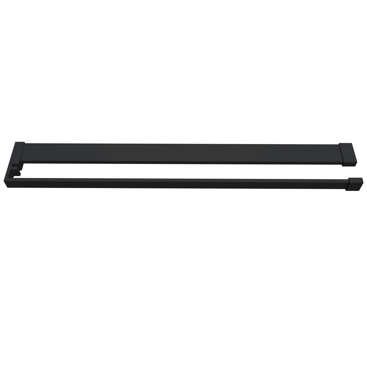 Mensola Doccia per Parete Doccia Walk in 80/90/100/120 cm Alluminio Cromo Lucido/Nero Opaco Porta-asciugamani Adattabile Vetro da 8 mm - Image 8