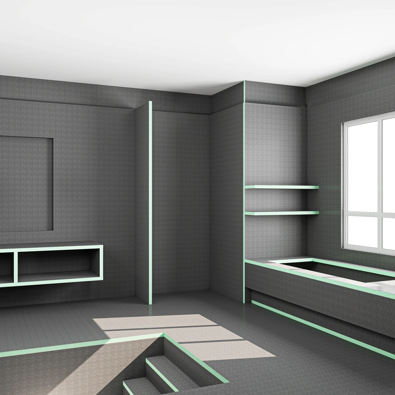 Pannello di Costruzione da Piastrellare in Estruso in Polistrirene Rigido per la Isolamento della Casa e del Bagno Varie Dimensioni in set da 4/5 pz. - Image 4