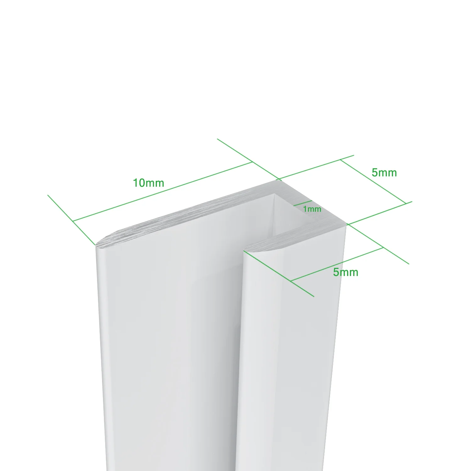 Pannello Doccia Realizzato in Alluminio Spessore 3mm con Profili Finitura Bianco Opaco per Rivestimento Parete Bagno - Image 5