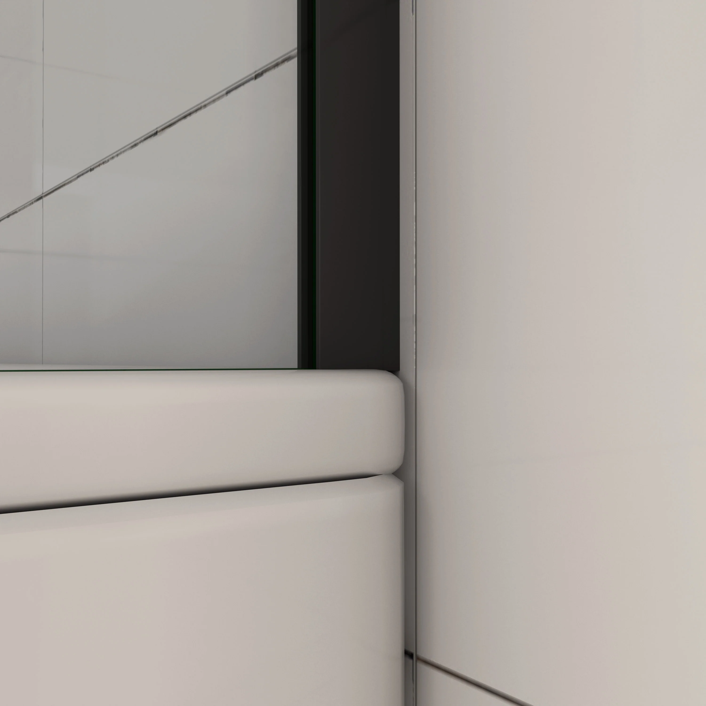 Parete Doccia Per Vasca 40-70x130 cm Sopravasca Walk in Vetro Temperato 5 mm Trasparente Anticalcare Telaio Nero Opaco - Image 5