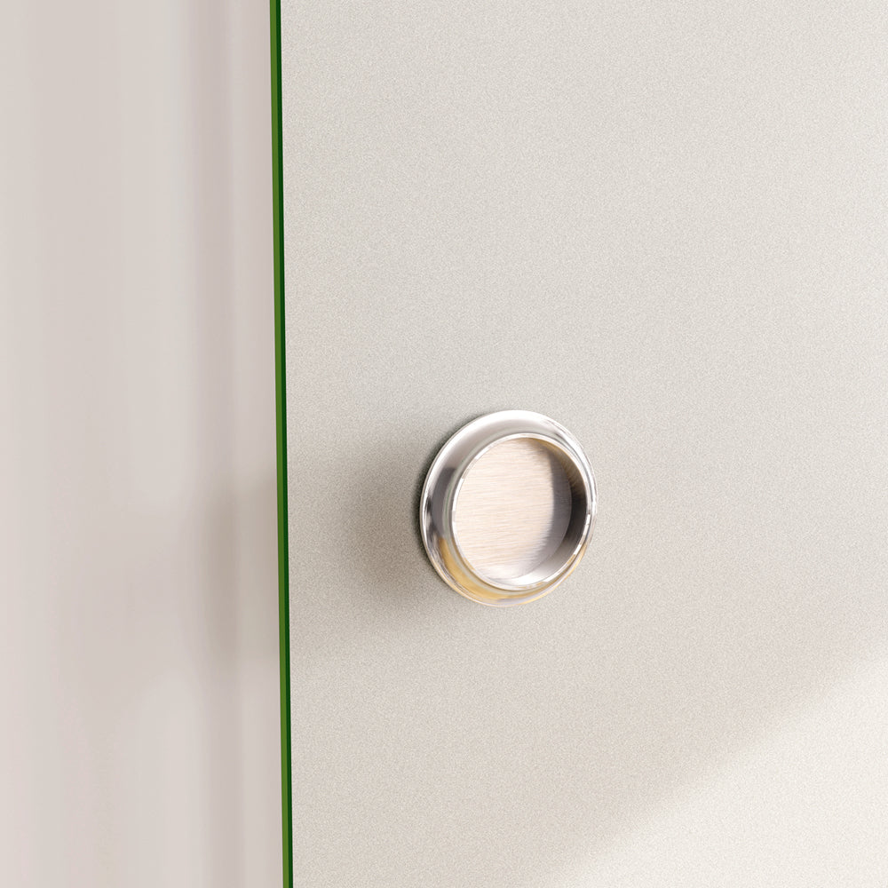 Porta Scorrevole in Vetro da 8mm Temperato Opaco con Pellicola Anti-frantumi con Binario in Alluminio Bianco Verniciato Altezza 225cm - Image 6