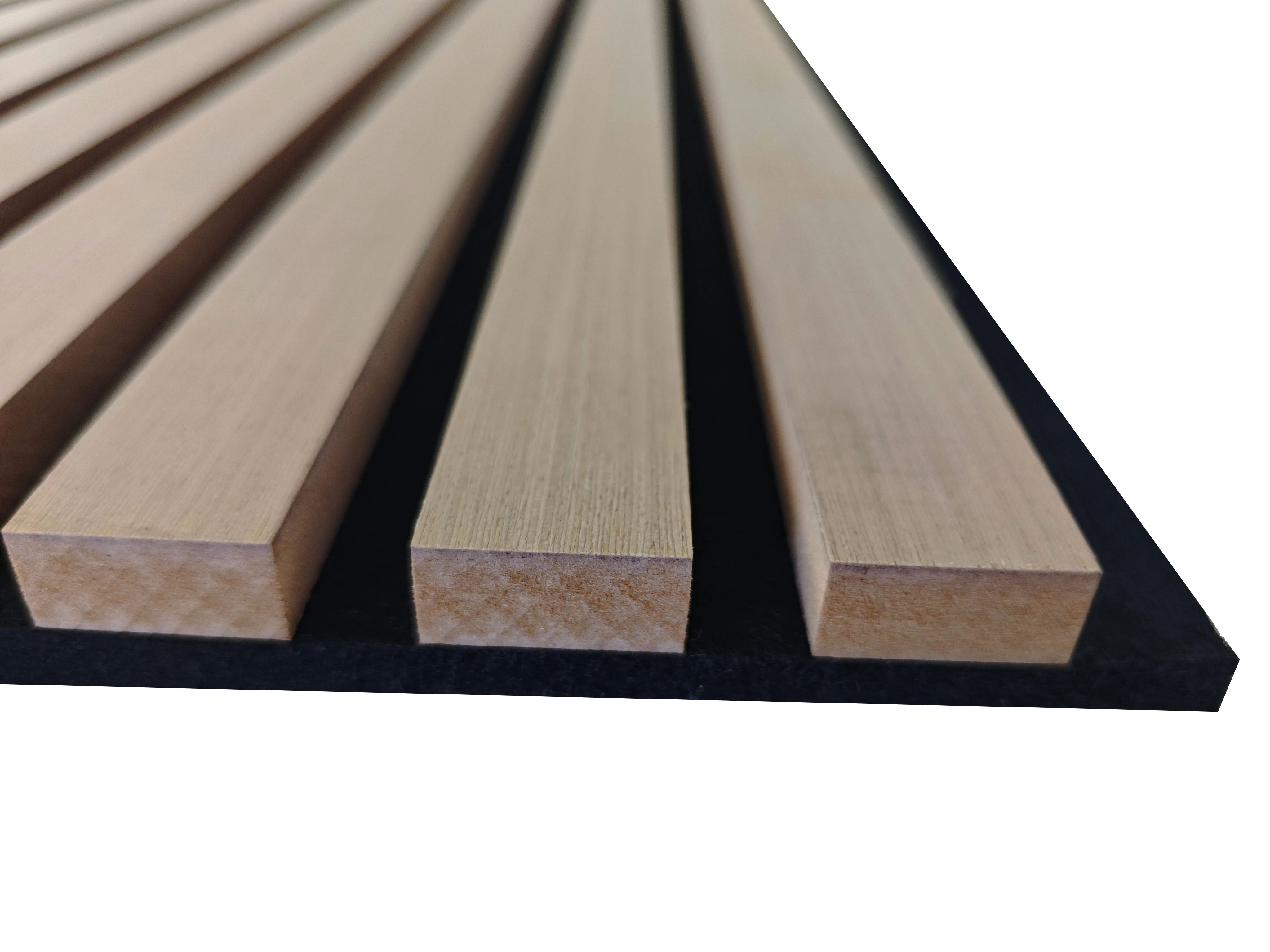 Set di 4 pannelli decorativi fonoassorbenti in legno MDF, 60 cm × 60 cm, Sp 21 mm, Color rovere chiaro/scuro - Image 13