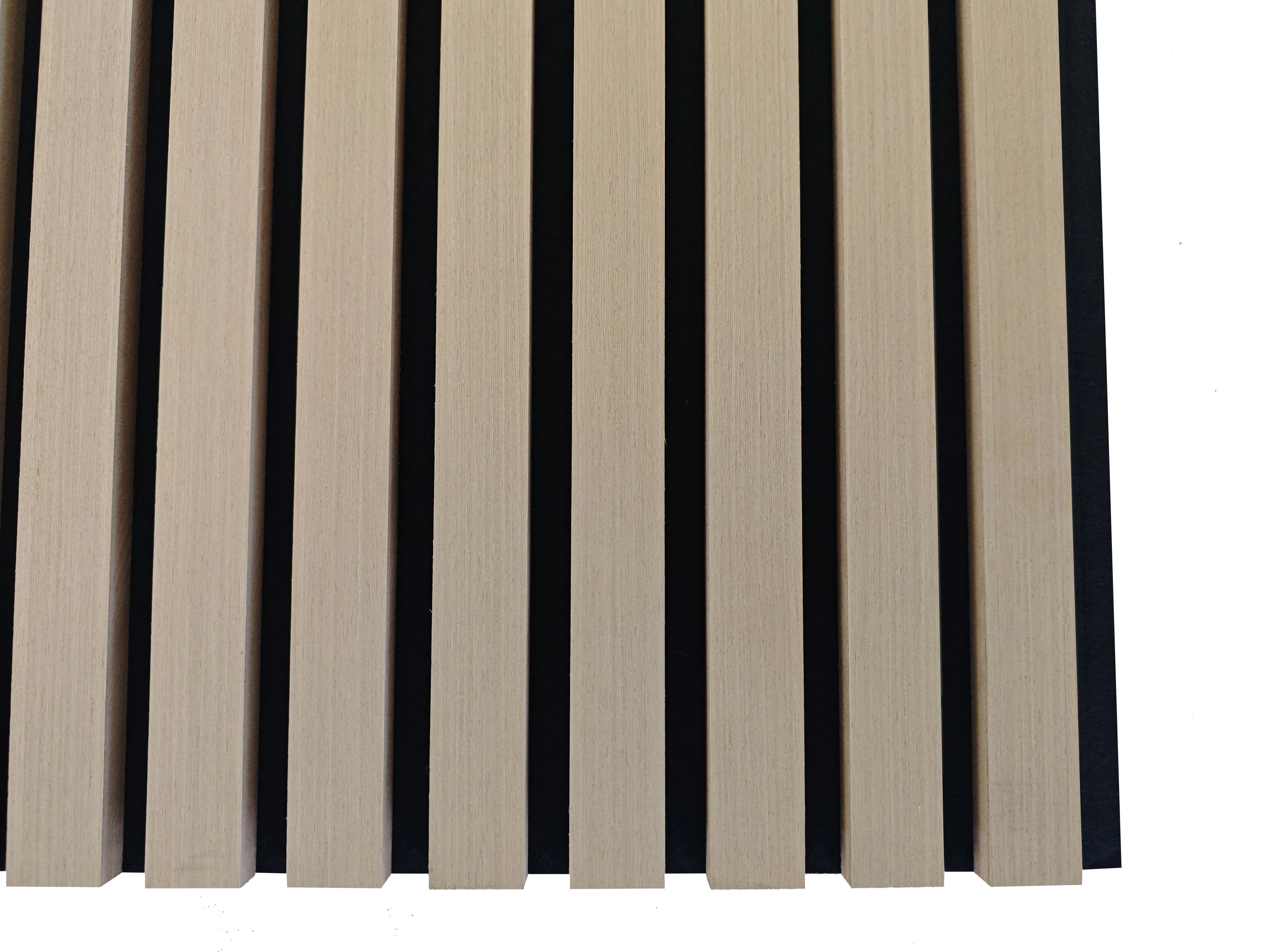 Set di 4 pannelli decorativi fonoassorbenti in legno MDF, 60 cm × 60 cm, Sp 21 mm, Color rovere chiaro/scuro - Image 9