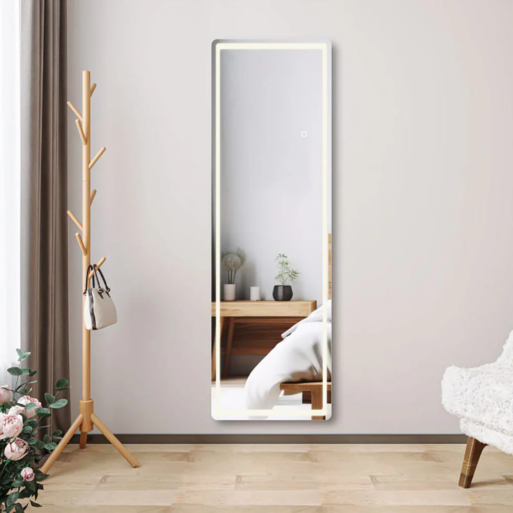 AICA Specchio a figura intera e LED, Rettangolare 160×50cm, Tocco intelligente, 3 temperature colore regolabili - Image 2