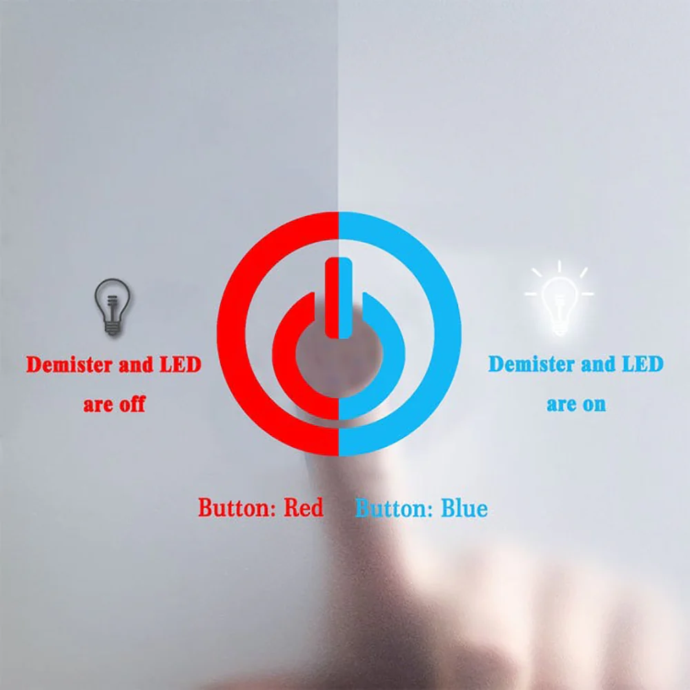 Specchio Da Bagno Rotondo Da 100cm con LED A, Anti Nebbia, Touch, 3 Temperature Colore - Image 6