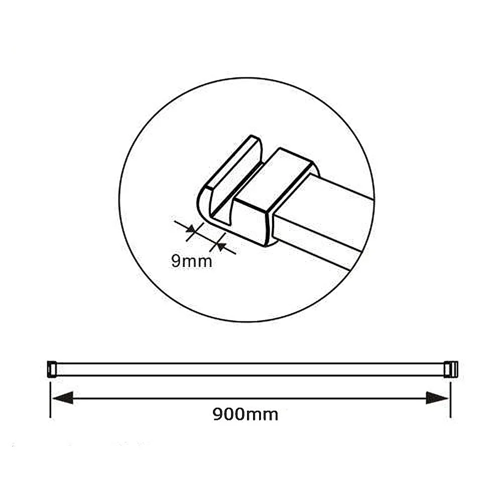 Box Doccia Walk in Due Pareti una Fissa+una Mobile Vetro 8mm Temperato Trasparente Anticalcare Barra Stabilizzatrice Nero Opaco - Image 24